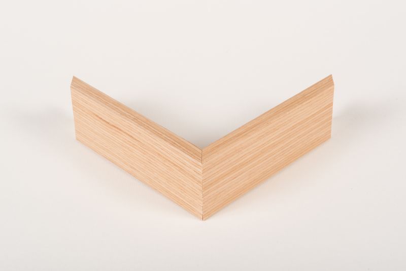 Oak veneer step block